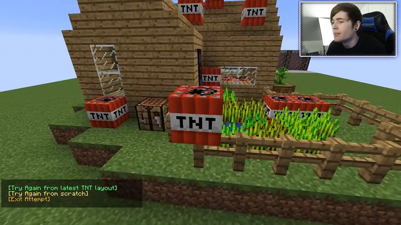 Minecraft | BLOW IT ALL UP!! | Total TNT House Bombover Custom Map