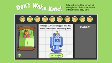 Arthur Dont Wake Kate Animation PBS Kids Cartoon Game Play