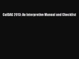 [PDF Download] CalDAG 2013: An Interpretive Manual and Checklist [Read] Online