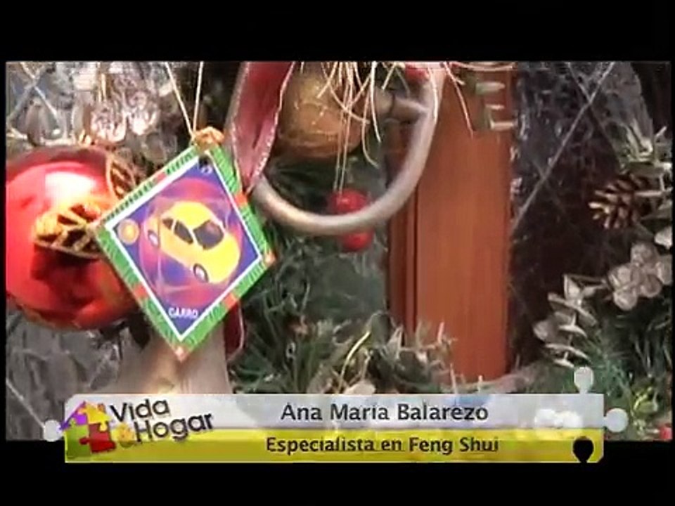 NAVIDAD  CON EL FENG SHUI.  ANA MARÍA BALAREZO en programa de TV "Vida y Hogar" - Lima, Perú