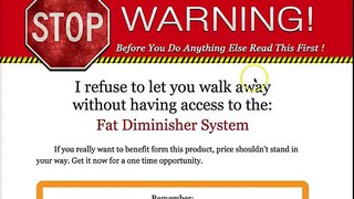 Fat Diminisher System Review - Does It Work?