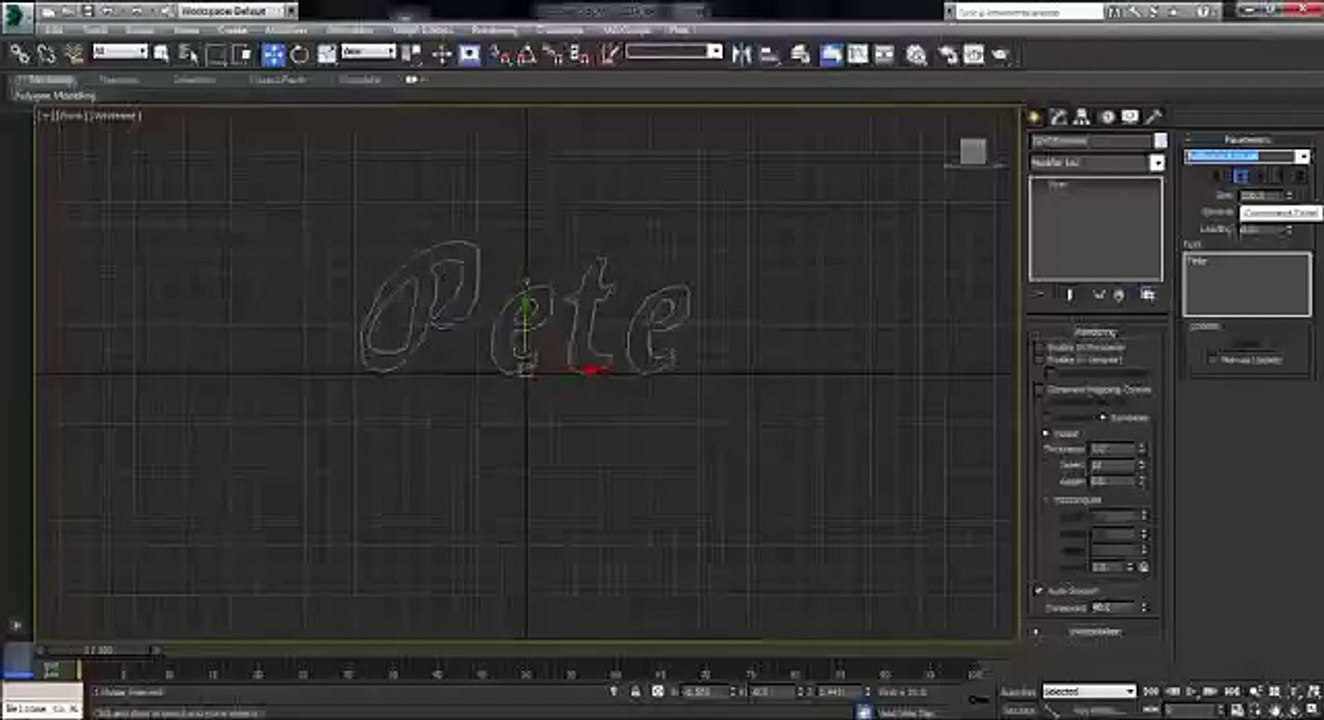 Tutorial 3ds Max Basic 3d Text Clip2-13