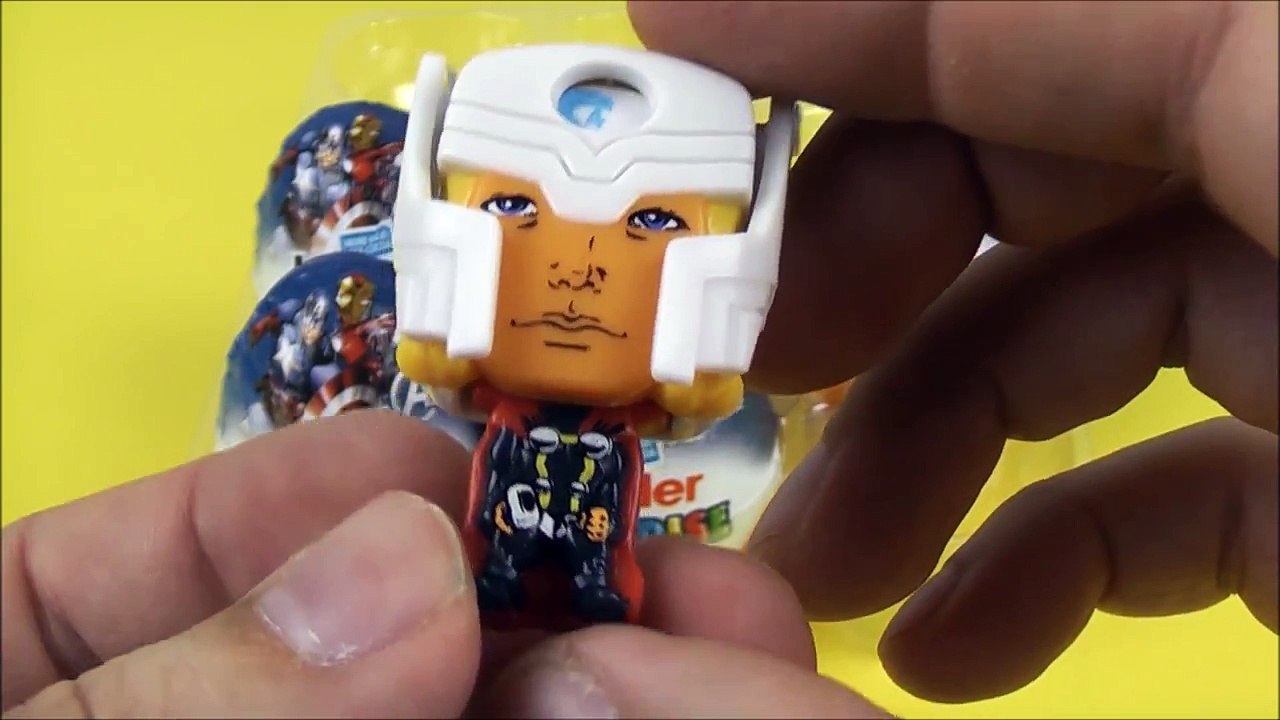 Kinder surprise eggs collection avengers assemble, disney fairies and transformers prime toys