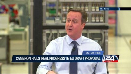 Cameron hails 'real progress' in EU draft proposal