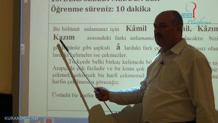 20 Derste Kur'an Öğreniyorum (15. Ders)