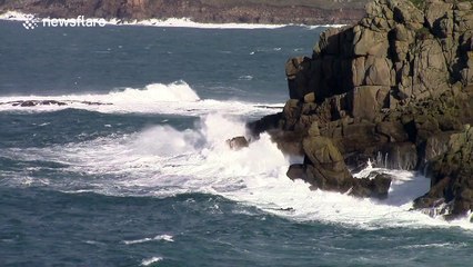 Storm Henry hits stunning Cornwall coastline
