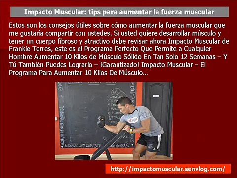 Impacto muscular en pdf: aumentar músculo