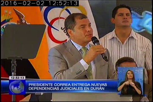 Presidente Correa entrega nuevas dependencias judiciales en Durán