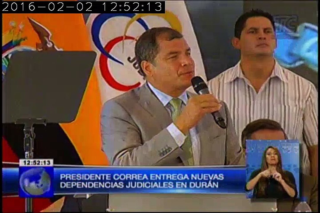 Presidente Correa entrega nuevas dependencias judiciales en Durán