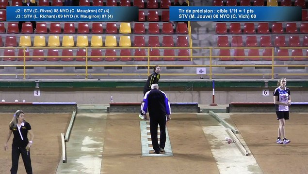 Second tour intégral, Club Elite Féminin, J8, Saint-Vulbas contre Nyons, Sport Boules, saison 2015-2016