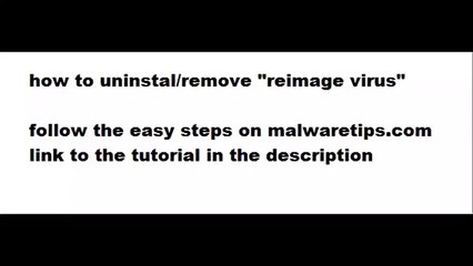 how to remove "reimage virus"