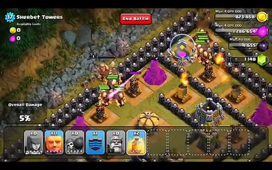 Clash of Clans Level 50 - Sherbet Towers (No PEKKA)