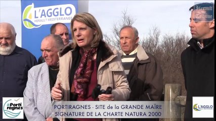 PORTIRAGNES - 2016 - SITE DE LA GRANDE MAÏRE - SIGNATURE DE LA CHARTE NATURA 2000