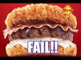 KFC KOREA ZINGER DOUBLE DOWN BURGER FAIL