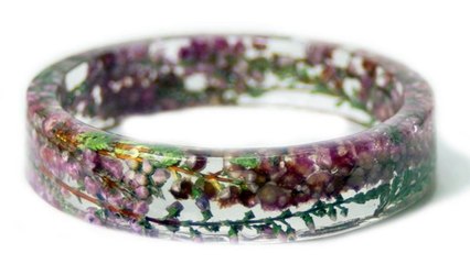 Colorful Frozen Flowers Resin Bracelet Accessories
