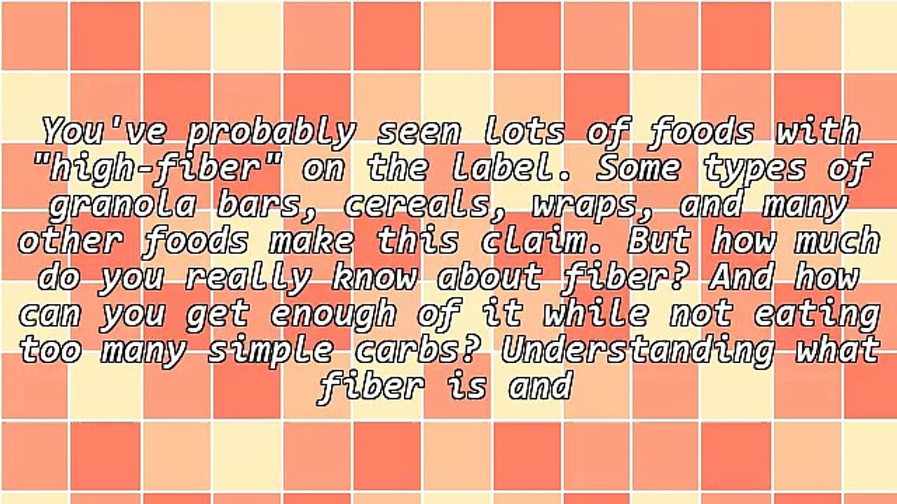 Type 2 Diabetes - Interesting Facts on Fiber (Funny Videos 720p)