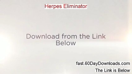 My Herpes Eliminator Review (w/ instant access)