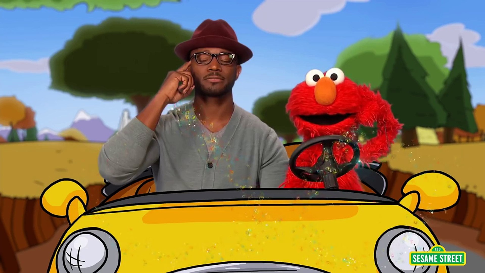 Sesame Street: Elmo and Taye Diggs Go for a Drive - Dailymotion Video