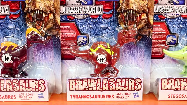 Jurassic World Jurassic Park Brawlasaurs T-Rex Tyrannosaurus Triceratops Dinosaur Battle