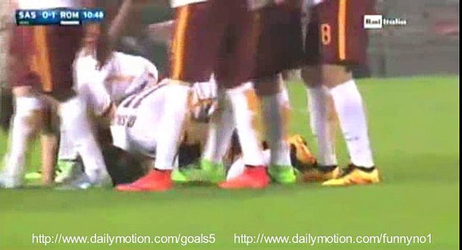 Mohamed Salah Goal Sassuolo 0 - 1 AS Roma Serie A 2-2-2016