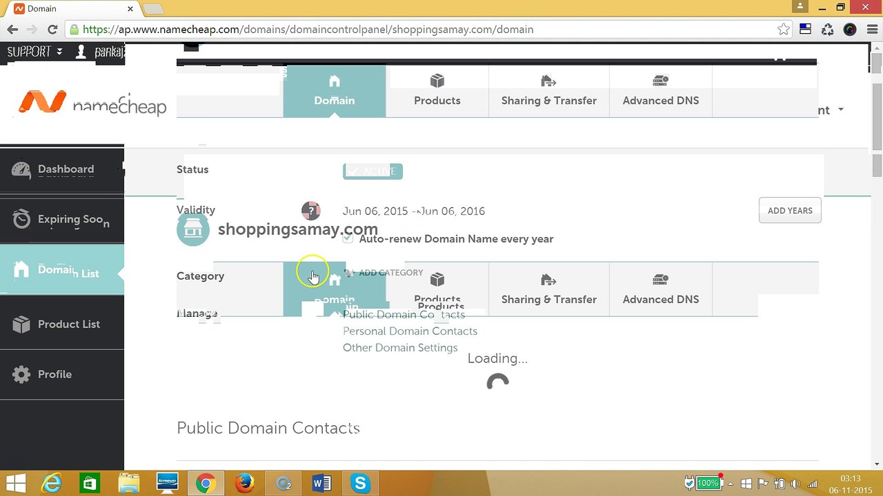 Updating Domain Name Servers(DNS) in Namecheap.com