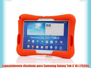 Contever? Salud Ecol?gica EVA Silicona Ni?os Funda Para Samsung Galaxy Tab 3 10.1 P5200 A prueba