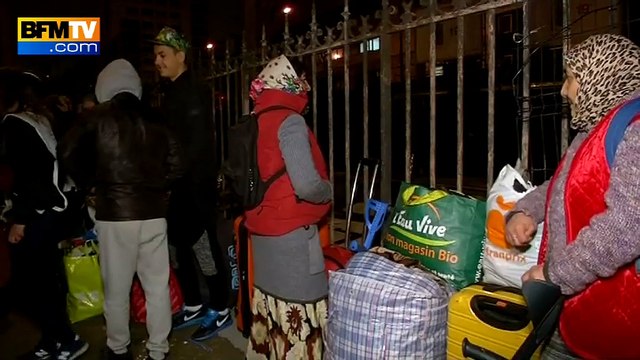Un camp de Roms évacué à Paris dans le 18e
