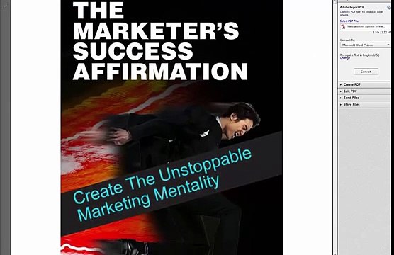 The Marketers Success Affirmations W/ Private Label Rights PLR Make Money Online