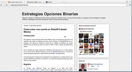 RobotFX Tutorial para principiantes | Opciones Binarias