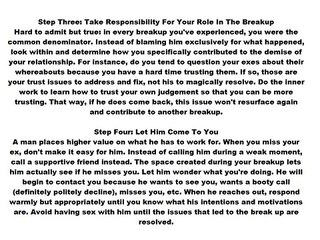 How Do I Get Him Back After A Break Up | How Do I Get Him Back Tips