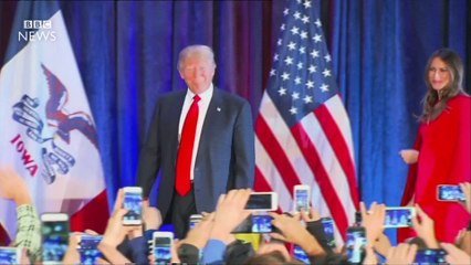 US election- Trump dealt blow by Cruz in Iowa vote - BBC News