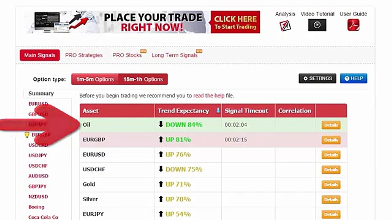 Auto Binary Signals (Main ABS) Video 3 Live Trading - January 26th 2016