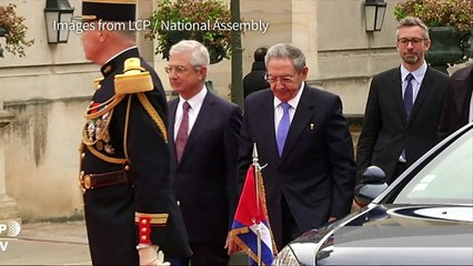 Cuba's Raul Castro at the French National Assembly
