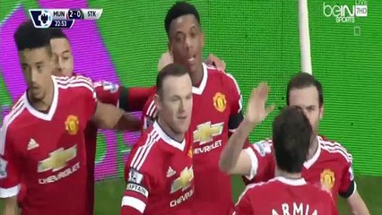 اهداف مباراة مانشستر يونايتد وستوك سيتي 3-0