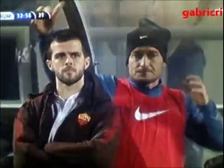 Totti prende per culo Pjanic - Sassuolo 0-2 Roma