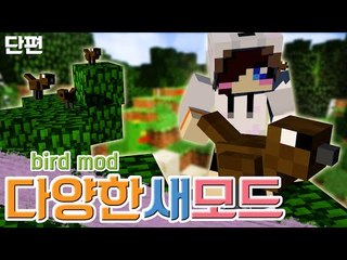 누가 시끄럽게 지저귀냐 매직팬티같은 놈들아!! 마인크래프트 다양한 새 모드 리뷰 Minecraft birds mod