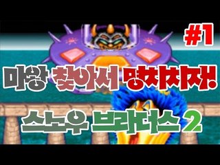 공주를 납치한 마왕을 찾아내자! 마왕은 내 남자야! 추억의 게임 스노우브라더스2 1편