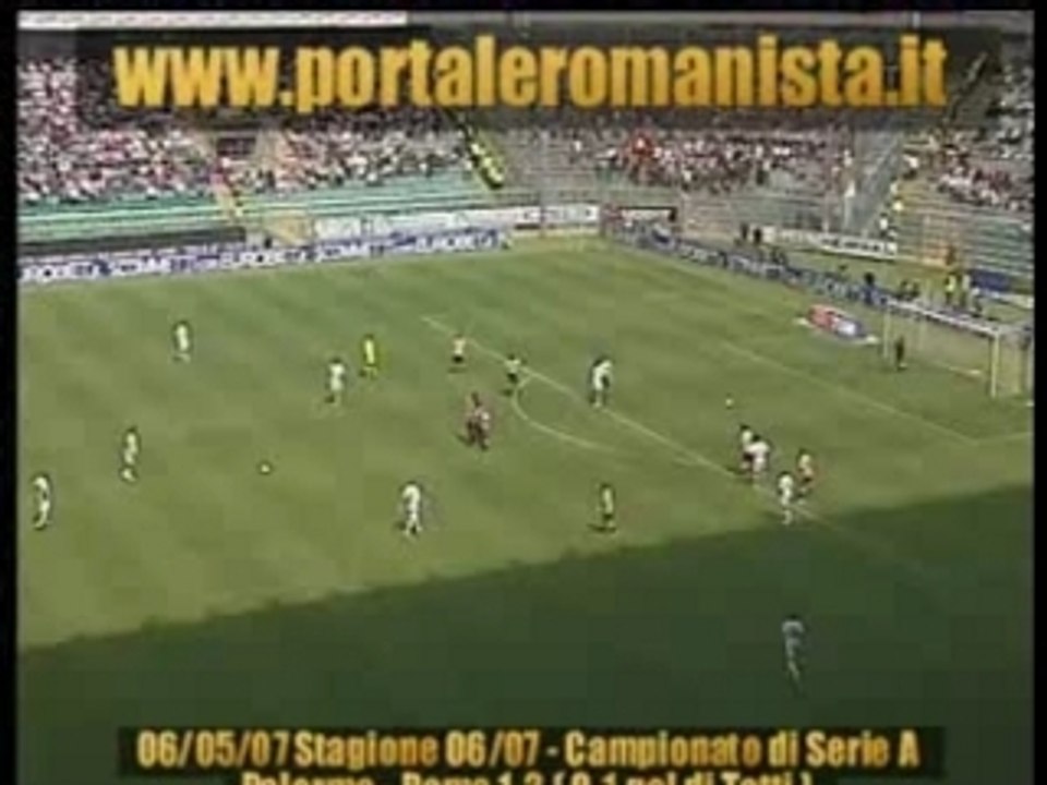 Palermo - Roma 1-2 gol of totti