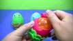 PLAY DOH EGGS FACE!!- kinder surprise eggs peppa pig videos LEGO (FULL HD)