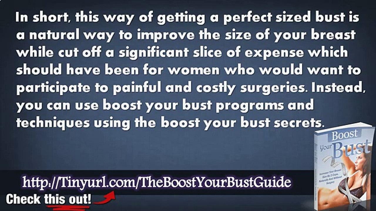 Boost Your Bust Methods | Boost Your Bust Does It Really Work