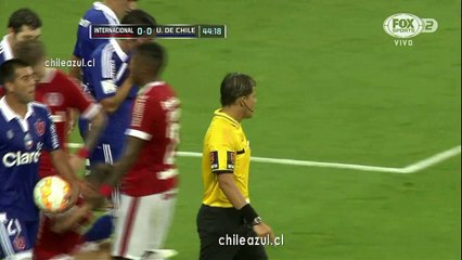 Скачать видео: Copa Libertadores 2015 - Inter de Porto Alegre vs U. de Chile PERUANO Y FIFA LADRONEs