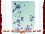 Voguecase? Para Apple iPad Pro (12.9) Funda de cuero con soporte Carcasa Tapa Case Cover (flor