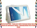 Samrick Book Style - Funda para tablet Samsung Galaxy Tab 3 8.0 (soporte de sobremesa) blanco