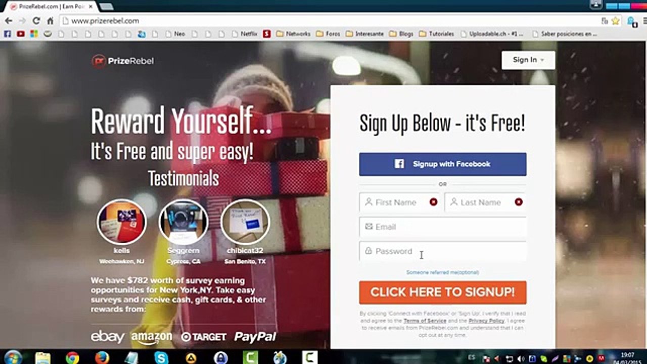 PrizeRebel | Gana dinero con encuestas | Como hacer dinero