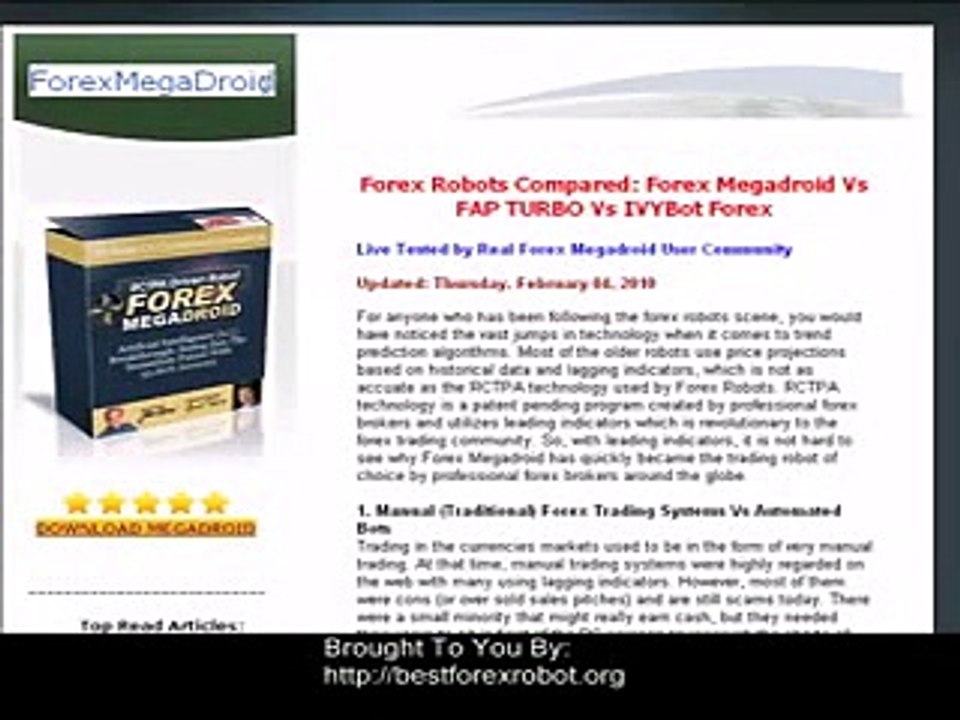 Forex Megadroid Results - Best 9 Forex Trading Robot with T