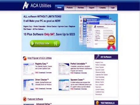 Aca Utilities Registry Cleaner Review