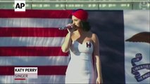 Singer Katy Perry shows her support for Hillary Clinton back in October