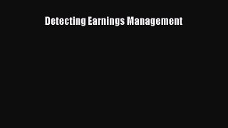 PDF Download Detecting Earnings Management Download Full Ebook