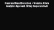 (PDF Download) Fraud and Fraud Detection + Website: A Data Analytics Approach (Wiley Corporate