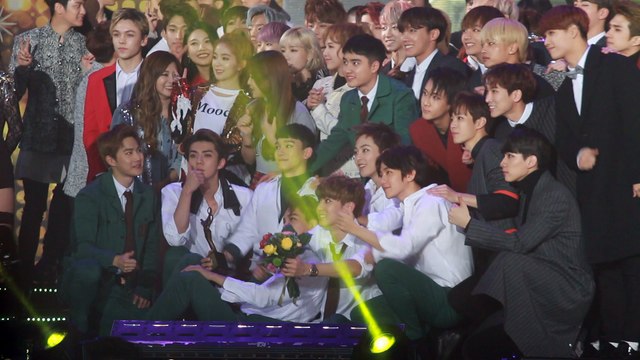 160114 서울가요대상 exo ending xiumin 시우민
